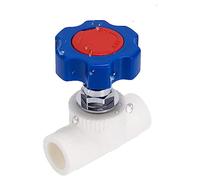 Plastic Pipe Fittings,PPR Water Pipe Connectors 1PCS 20-160mm Ball Valve, 20-63mm Inner Diameter PPR Steel Core Valve Water Shut Off Flow Controller Switch Valve(Blue,75mm)