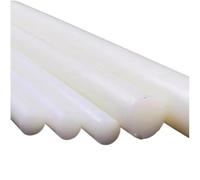 Plastic Pipe， High Density Polyethylene Round Rod, 1 Piece White PA6 Nylon 10mm to 100mm Diameter 250mm Length(45mm)