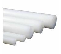 Plastic Pipe， High Density Polyethylene Round Rod, PA6 Nylon 250mm White 1 Pc Diameter 10mm-100mm(60mm)