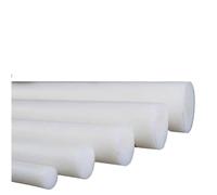 Plastic Pipe， High Density Polyethylene Round Rod, Pack of 10 White PA6 Nylon Rods 250mm Length 10-50mm Diameter(10mm)