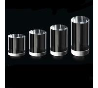 Plastic Pipe， Solid Acrylic Display Blocks Jewelry Base Diameter 100mm Transparent(200mm)