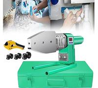 Plastic Pipe Welding Machine with Digital Temperature Control and Non-Stick Die Head for PPR, PE, PP - Double Heat Dissipation Feature