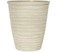 Plastic Plant Pot | Heavy Duty Planter 13L | Indoor Outdoor Flower Pot | Weatherproof Garden Container with Drainage Holes | Decorative for Garden Patio Balcony (Dune Planter Warm Grey - 28cm, 1Pack)