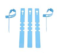 Plastic Plant Tags for Hanging Trees, 100 PCS, Waterproof Garden Labels, Blue and White, 21 x 2cm, PVC Material, Reusable for Outdoor Indoor Nursery