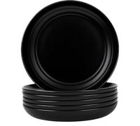 Plastic Plates, Pack of 6, Unbreakable Plastic Plates, Lightweight Plates, Unbreakable Plates, Non-Toxic, Dishwasher and Microwave Safe and Healthy