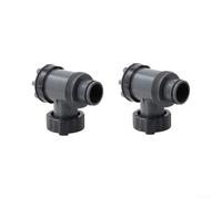 Plastic Plunger Valve 2-Pack for Above Ground Pools | Compatible with above ground pools, 2.5in threaded connector, prevents leaks, for durable build
