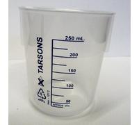 PLASTIC POLYPROPYLENE PP MEASURING BEAKER 250ML LABORATORY KITCHEN