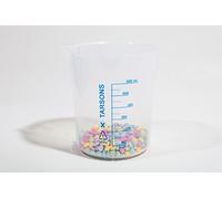 PLASTIC POLYPROPYLENE PP MEASURING BEAKER 500ML LABORATORY KITCHEN