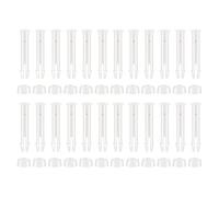 Plastic Pool Joint Pins Rubber Seals Replacement 24 Pcs White | Includes 24 white ABS pool joint pins and seals for rectangular metal frame swimming setups