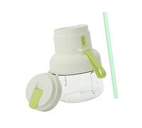 Plastic Portable Blender With 2 Lids Large Capacity Electric USB Juicer Blender 12 Blades For Kitchen Office Travel Gym(Grn)