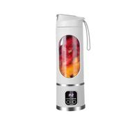 Plastic Portable Blender With Sip Spout 12 Blade Electric USB Mini Juicer Blender For Kitchen Office Travel Gym(Wei)
