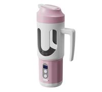 Plastic Portable Blender With Sip Spout Powerful Electric USB Mini Juicer Blender For Smoothies Ice Blending Juicing(Pale Red)