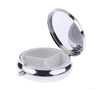 plastic portable box for storing pills and jewelry, featuring a simple opening mechanism and compact design (B)