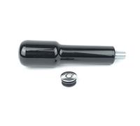 Plastic portafilter Handle, M10 + Chrome Plug, Black