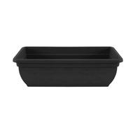Plastic Pot Trough 46 Cm Plant Winchester Bel Garden Flower Patio Rectangle Planter Uk Ebony