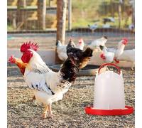 Plastic Poultry Waterer,Poultry Fountains & Waterers,Chicken Waterer with Carrying Handle for Chickens, Ducks, Turkeys, Quail, Baby Chicks, Turkeys and More
