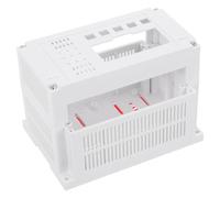 Plastic Power Control Box for Plc Modules Wall Mounted Industrial Use | Spacious Interior, Cable Management Openings, Plastic Build, White Finish, for Technicians and Maintenance Staff