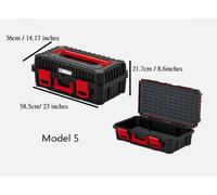 Plastic Power Tool Storage Case Empty Box Electric Drill Holder Foam Organiser