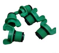 Plastic PPR Pipe End, 15-Pack /2 Inch Green, Standard Male Screw Fittings, Leak-Proof Threaded Design for Secure Sealing, Construction for Residential and Commercial Plumbing Projects