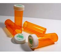 Plastic Prescription Vials/Bottles 25 Pack w/Caps Smallest 6 Dram Size-Pharmaceutical Grade-The Ones We Sell to Pharmacies, Physicians, Hospitals, Labs