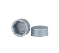 Plastic Protective Cap PE M4M5M6M8M10M12M14M16M18M20M24M27M30 Nut Cap Cover Hexagonal Screw Decorative Cap(Grey,24x14xM16-10pcs)