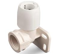 Plastic Push-FIT Adapting 90° WALL Plate Elbow 15MM X 1/2", Suitable for Drinking Water, Suitable for Water Systems, Suitable for Hard & Soft Water Areas, 1 in Pack