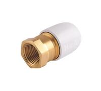 Plastic Push-FIT Adapting Female Coupler 10MM X 1/2", Suitable for Drinking Water, Suitable for Water Systems, Suitable for Hard & Soft Water Areas, 1 in Pack