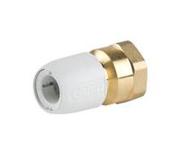 Plastic Push-FIT Adapting Female Coupler 15MM X 3/4", Suitable for Drinking Water, Suitable for Water Systems, Suitable for Hard & Soft Water Areas, 1 in Pack