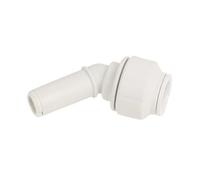 Plastic Push-FIT Equal 135° STEM Elbow 15MM, Suitable for Drinking Water, Suitable for Water Systems, Suitable for Hard & Soft Water Areas, 1 in Pack