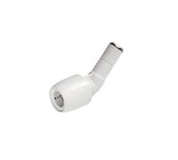 Plastic Push-FIT Equal 135° STEM Elbow 22MM, Suitable for Drinking Water, Suitable for Water Systems, Suitable for Hard & Soft Water Areas, 1 in Pack