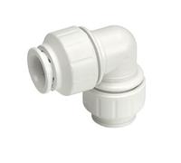 Plastic Push-FIT Equal 90° Elbow 10MM, Suitable for Drinking Water, Suitable for Water Systems, Suitable for Hard & Soft Water Areas, 1 in Pack