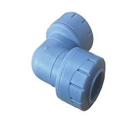 Plastic Push-FIT Equal 90° Elbow 22MM, Suitable for Drinking Water, Suitable for Water Systems, Suitable for Hard & Soft Water Areas, 1 in Pack