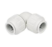 Plastic Push-FIT Equal 90° Elbow 28MM, Suitable for Drinking Water, Suitable for Water Systems, Suitable for Hard & Soft Water Areas, 1 in Pack