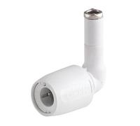 Plastic Push-FIT Equal 90° STEM Elbow 15MM, Suitable for Drinking Water, Suitable for Water Systems, Suitable for Hard & Soft Water Areas, 1 in Pack