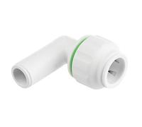 Plastic Push-FIT Equal 90° STEM Elbow 22MM, Suitable for Drinking Water, Suitable for Water Systems, Suitable for Hard & Soft Water Areas, 1 in Pack