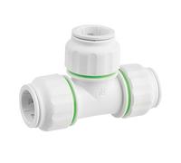 Plastic Push-FIT Equal TEE 28MM, Suitable for Drinking Water, Suitable for Water Systems, Suitable for Hard & Soft Water Areas, 1 in Pack