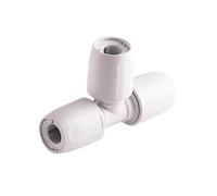 Plastic Push-FIT Equal TEES 10MM, Suitable for Drinking Water, Suitable for Water Systems, Suitable for Hard & Soft Water Areas, 10 in Pack