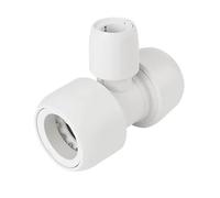 Plastic Push-FIT REDUCING TEE 28MM X 28MM X 15MM, Suitable for Drinking Water, Suitable for Water Systems, Suitable for Hard & Soft Water Areas, 1 in Pack