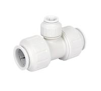 Plastic Push-FIT REDUCING TEE 28MM X 28MM X 15MM, Suitable for Drinking Water, Suitable for Water Systems, Suitable for Hard & Soft Water Areas, 1 in Pack