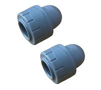 Plastic Push-FIT Socket Ends 15MM, Suitable for Drinking Water, Suitable for Water Systems, Suitable for Hard & Soft Water Areas, 2 in Pack