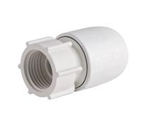 Plastic Push-FIT Straight TAP Connector 15MM X 1/2", Suitable for Drinking Water, Suitable for Water Systems, Suitable for Hard & Soft Water Areas, 1 in Pack