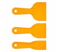 Plastic Putty Scrapers Set, 3 Piece Putty Knife Paint Scrapers Tools for Spackling Patching Decals Wallpaper Remover Sticker (7.7cm/3in 12.7cm/5in 15.4cm/6in)