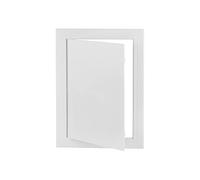 Plastic PVC Access Panel Inspection Hatch Inspection Door with Picture Frame White - Conceals Pipe, Meters, Wires - Fuse, Plasterboard Cover Box - Non Fir 130x180mm (in100x150mm))