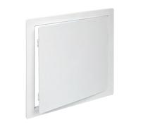 Plastic PVC Access Panel Inspection Hatch Inspection Door with Picture Frame White - Conceals Pipe, Meters, Wires - Fuse, Plasterboard Cover Box - Non Fire Rated (400x400mm (in350x350mm))
