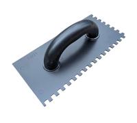 Plastic PVC Notched Tiling Trowel 270mm - Square Notches, Lightweight Tile Adhesive Spreader with Plastic Handle for Wall & Floor Tile Installation, Ceramic & Porcelain Tiling, DIY, 8 mm Notch