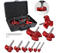 Plastic PVC Pipe Reamer Kit - Qoobly 8Pcs Pipe Reamer Tool Compatible with 1/2" Drills - PVC Fitting Saver for SCH40 Includes 1/2'' 3/4'' 1'' 1-1/4'' 1-1/2'' 2'' 3'' 4'' for CPVC ABS Pipes Repairs