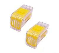 Plastic Queen Bee Marking Bottle Kit with 2 Bottles and Integrated Marker Cages for Beekeeping Tasks (Yellow)