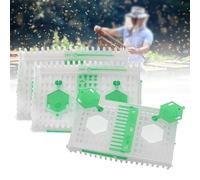Plastic Queen Bee Needle Cage 107x68mm for Beekeeper Equipment, 2-Pack Queen Catcher Appliance for Hive Management