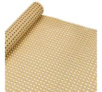 Plastic Rattan Webbing Roll, 20 Inch x 5 Feet, Faux Cane Webbing for DIY Home Decor Caning Projects, Pre-Woven Open Mesh for Furniture, Chair, Cabinet, Wardrobe, Ceiling, Room Divider, Light Shade