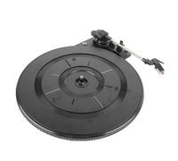 Plastic Record Player Turntable Black Belt Drive Gramophone Turntable Replacement for Electronics Speaker Accessories